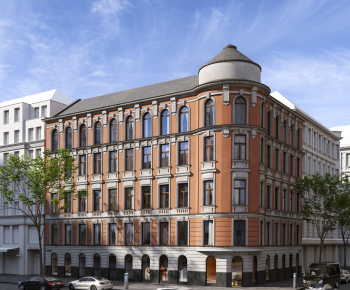 European Style Appearance Of Commercial Building-ID:990920075