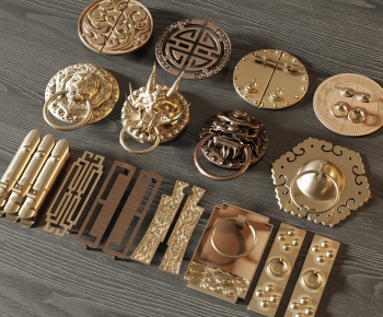 中式金属拉手组合-ID:514108904