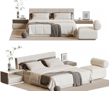 Modern Double Bed-ID:970149999