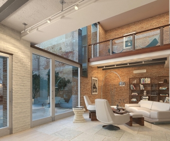 Modern A Living Room-ID:997650672