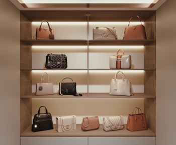 现代展示柜奢侈品女包组合-ID:754997974