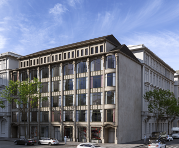 European Style Appearance Of Commercial Building-ID:230539088