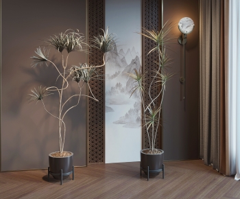 Modern Ground Green Plant Potted Plants-ID:723443039