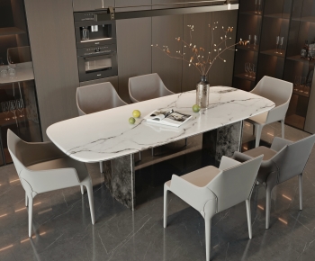 Modern Dining Table And Chairs-ID:479911095