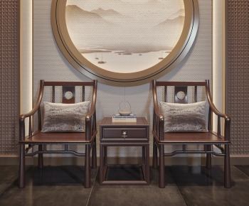 New Chinese Style Lounge Chair-ID:272191055