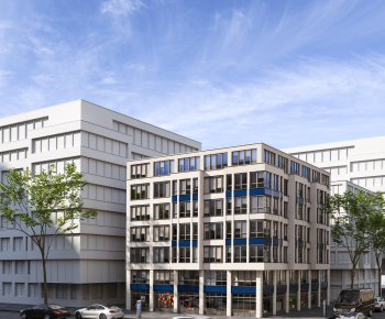 European Style Appearance Of Commercial Building-ID:799628027