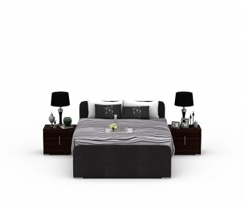 Modern Double Bed-ID:846661094
