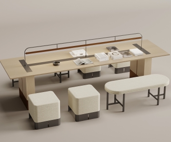 Modern Computer Desk And Chair-ID:735456947