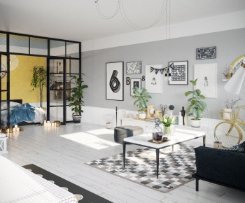 Nordic Style A Living Room-ID:440208915