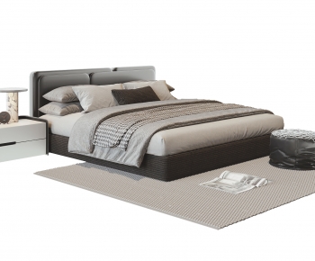 Modern Double Bed-ID:387088067