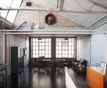 Industrial Style Dining Room-ID:294060713