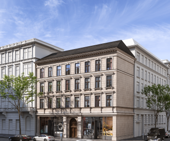 European Style Appearance Of Commercial Building-ID:305062063