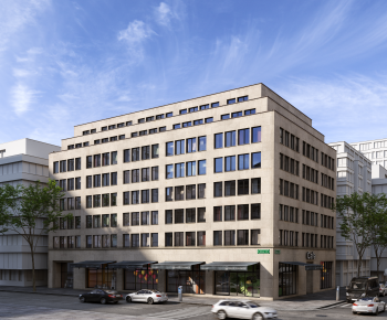 European Style Appearance Of Commercial Building-ID:680160051