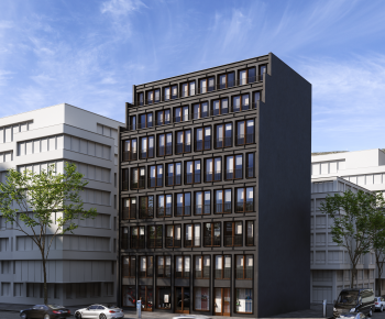 European Style Appearance Of Commercial Building-ID:872054103