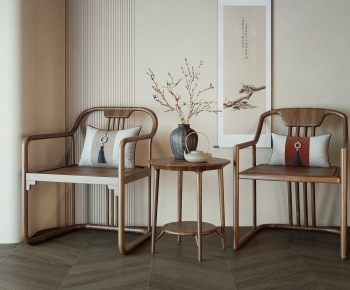 New Chinese Style Lounge Chair-ID:953324081