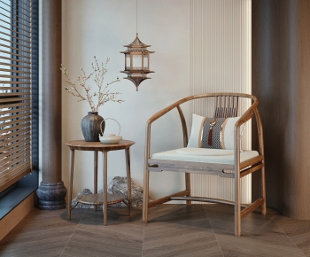 New Chinese Style Lounge Chair-ID:364648102