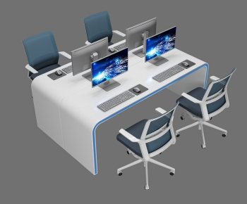 Modern Office Desk And Chair-ID:281164887