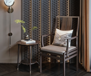 New Chinese Style Lounge Chair-ID:848783971