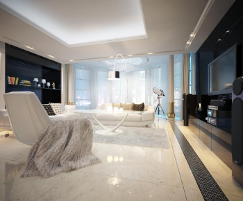 Modern A Living Room-ID:370836972
