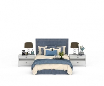 Modern Double Bed-ID:875110691
