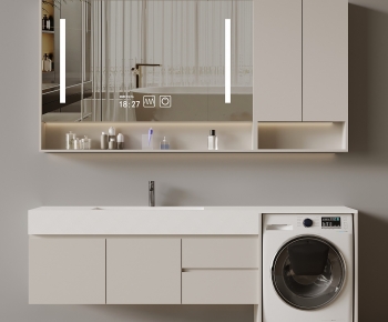 Modern Laundry Cabinet-ID:875202897