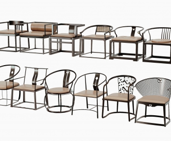 New Chinese Style Lounge Chair-ID:524631022