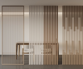 Modern Wooden Screen Partition-ID:619734055