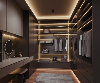 Modern Clothes Storage Area-ID:823427921