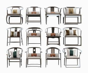 New Chinese Style Lounge Chair-ID:364120018