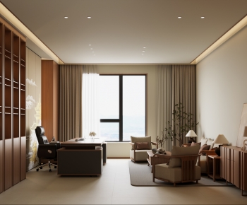 New Chinese Style Manager's Office-ID:908907894