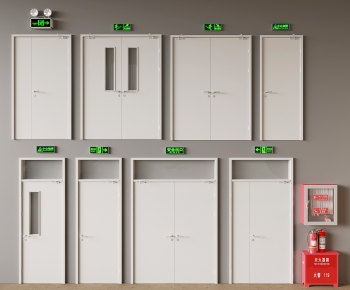 Modern Fire Door-ID:934422979