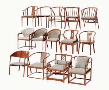 New Chinese Style Lounge Chair-ID:741599081
