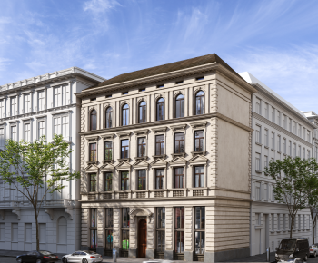 European Style Appearance Of Commercial Building-ID:777239083