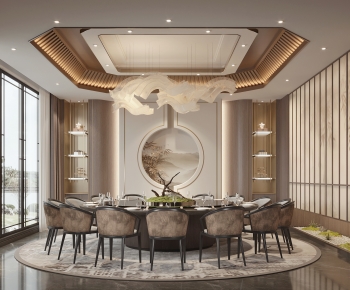 New Chinese Style Dining Room-ID:626929044
