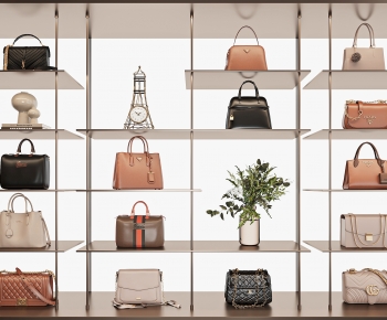 现代展示柜奢侈品女包组合-ID:239871039