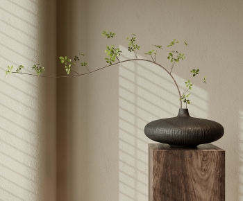 Wabi-sabi Style Aquatic Green Plant-ID:636993892