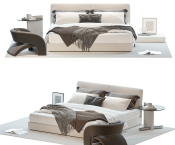 Modern Double Bed-ID:862209861