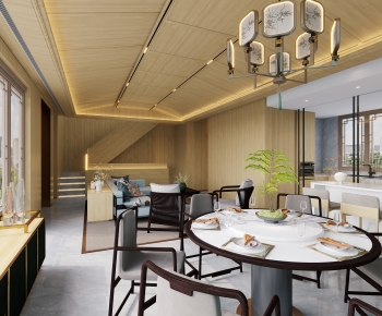 New Chinese Style A Living Room-ID:426446917