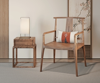 New Chinese Style Lounge Chair-ID:246376996