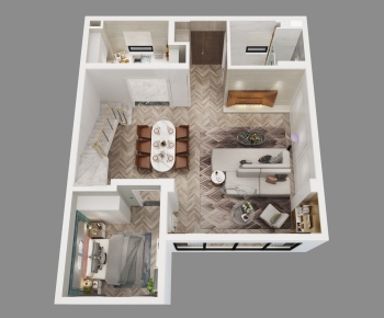 Modern A Bird's-eye View Of Home Decoration-ID:594593055