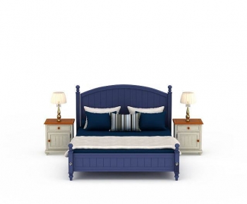 Mediterranean Style Double Bed-ID:304486043