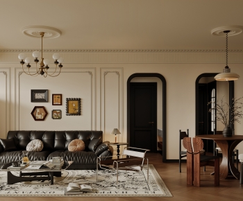 French Style A Living Room-ID:806530007