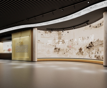 New Chinese Style Exhibition Hall-ID:317410953