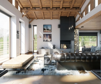 Industrial Style A Living Room-ID:580878026