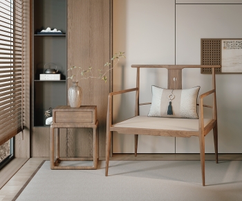 New Chinese Style Lounge Chair-ID:359591968