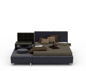 Modern Double Bed-ID:718977932