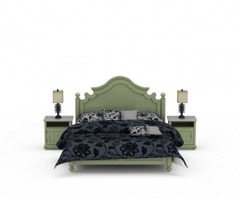 European Style Double Bed-ID:866286996