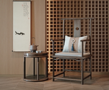 New Chinese Style Lounge Chair-ID:664664983