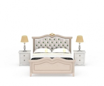 European Style Double Bed-ID:274860973