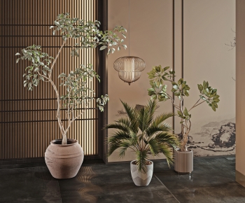 Modern Ground Green Plant Potted Plants-ID:964029075